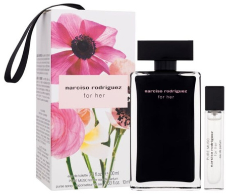 Narciso Rodriguez for Her 100ml Eau de Toilette+10ml Pure Musc for Her Eau de Parfum