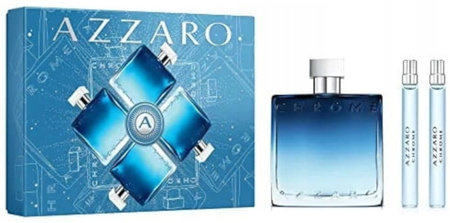Azzaro Chrome 100ml Eau de Parfum+10ml Eau de Parfum+10ml Eau de Toilette