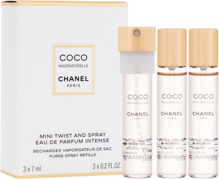 Chanel Coco Mademoiselle Mini Twist and Spray Intense 3x7ml Eau de Parfum Refills