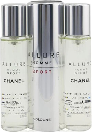 Chanel Allure Homme Sport Cologne Travel Spray 3x20ml Eau de Cologne